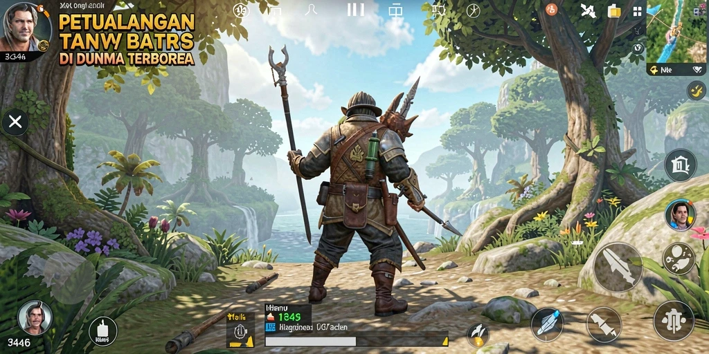 Screenshot menunjukkan petualangan seru dalam dunia terbuka 3446.