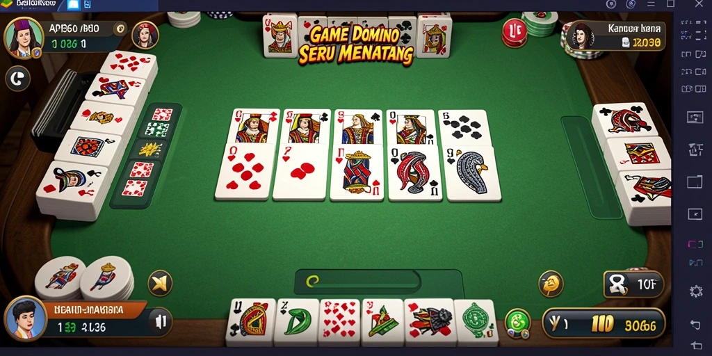 Tampilan gameplay Domino yang menantang dan seru di API36.
