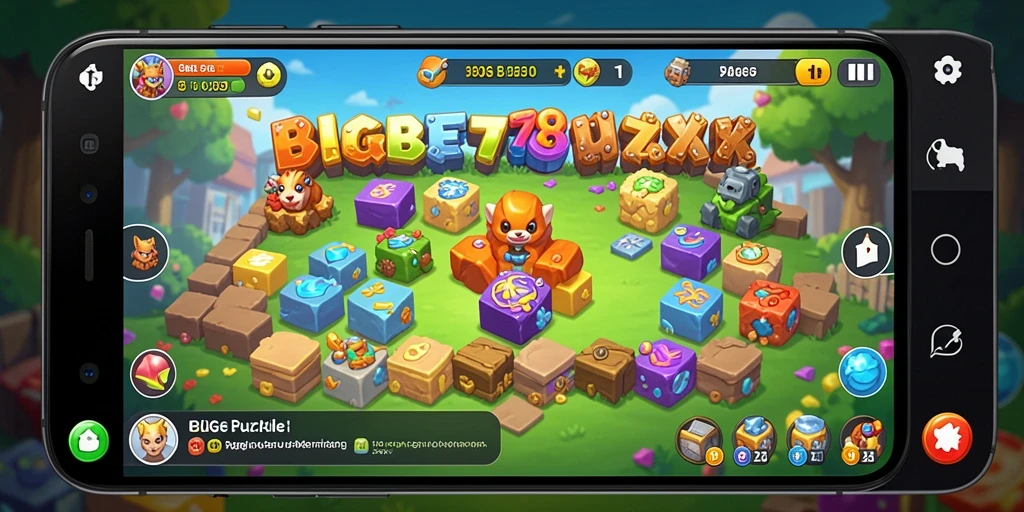Tampilan gameplay puzzle yang menarik dan penuh tantangan.