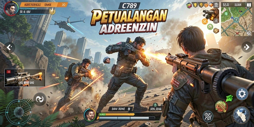 Gameplay mendebarkan di C789 dengan aksi yang intens.