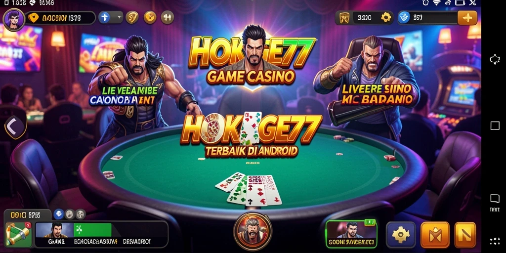 Tampilan permainan Live Casino yang menarik dan interaktif di HOKAGE77.