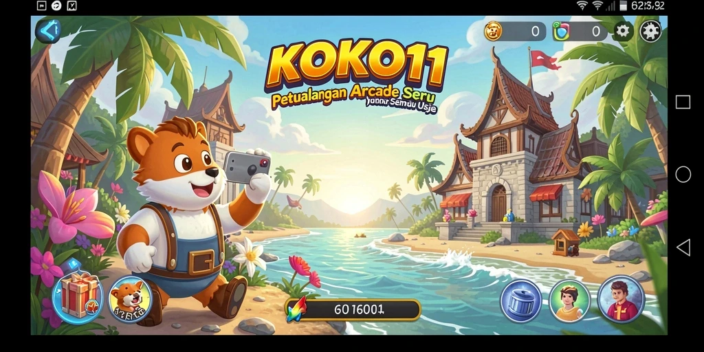 Tampilan gameplay KOKO11 yang seru dan penuh tantangan.