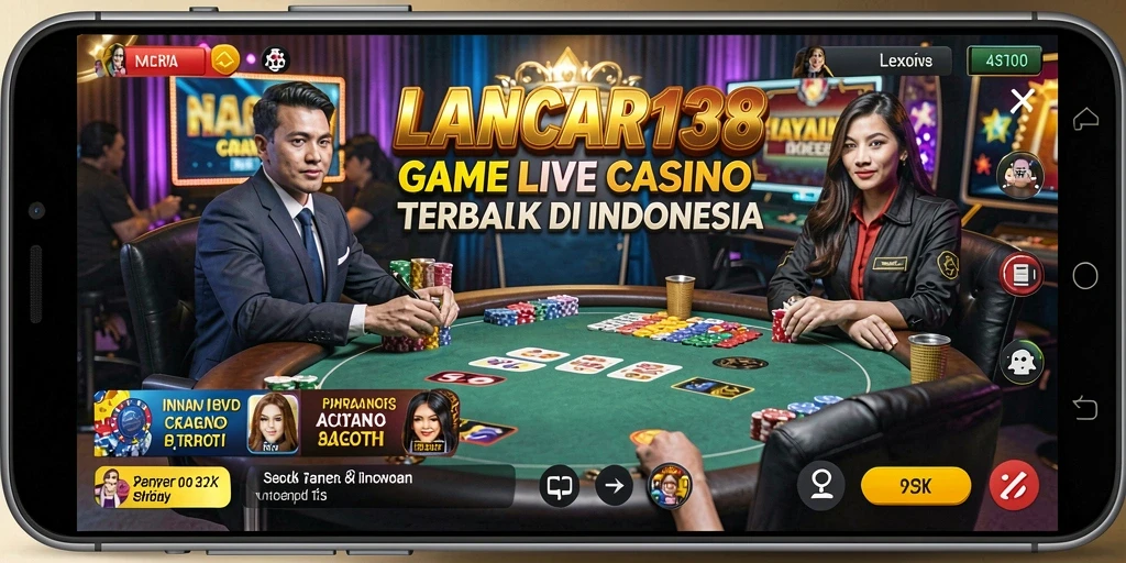 Tampilan gameplay Live Casino yang menegangkan di LANCAR138.