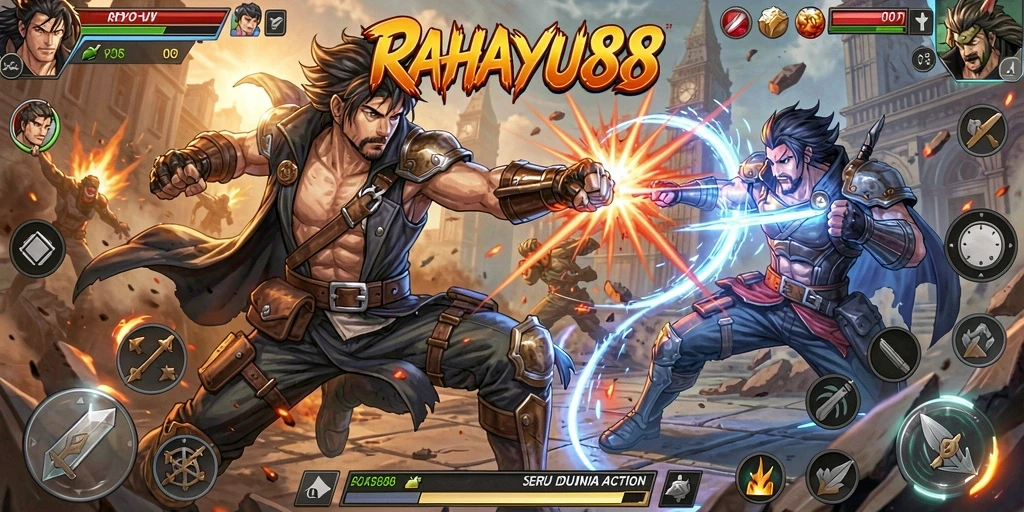Tangkapan layar menunjukkan aksi seru dalam game RAHAYU88.