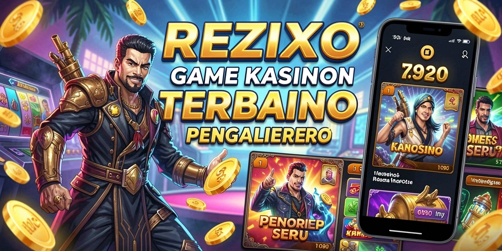 Screenshot gameplay seru REZIXO dengan beragam pilihan permainan Kasino.