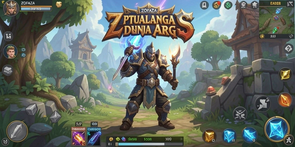 Tampilan menarik gameplay ARPG ZOFAZA dengan petualangan mendebarkan.
